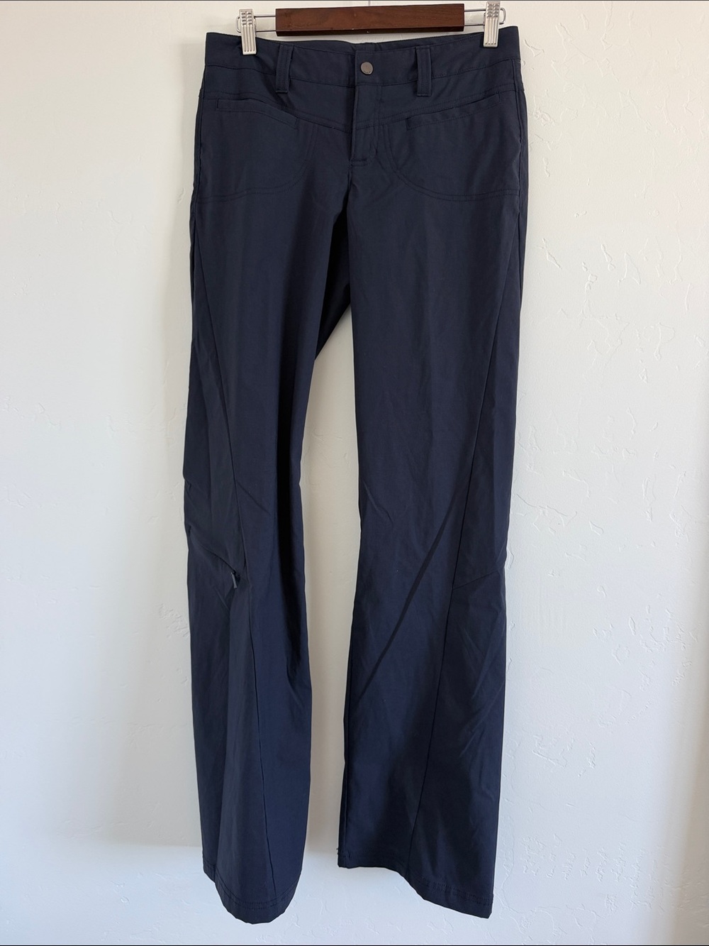 Athleta Dipper Pants Women’s 4 Tall Navy Blue Stretch Straight Leg 153101